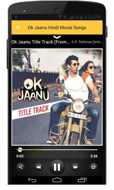 Ok Jaanu Hindi Movie Songs 1.3 Screenshot
