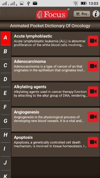 Oncology - Medical Dictionary  Screenshot