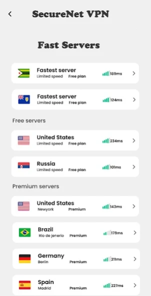 SecureNet VPN: Fast & Secure 30 Screenshot