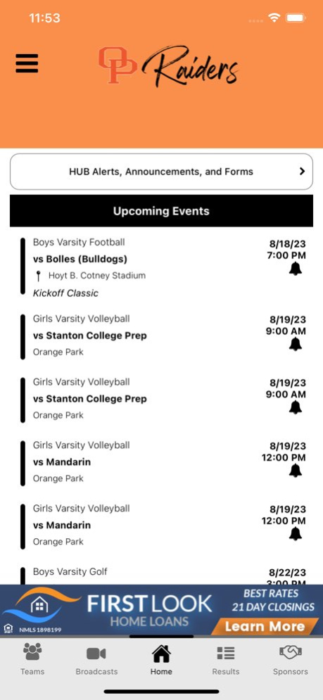 Orange Park Athletics 1.4.0 Screenshot