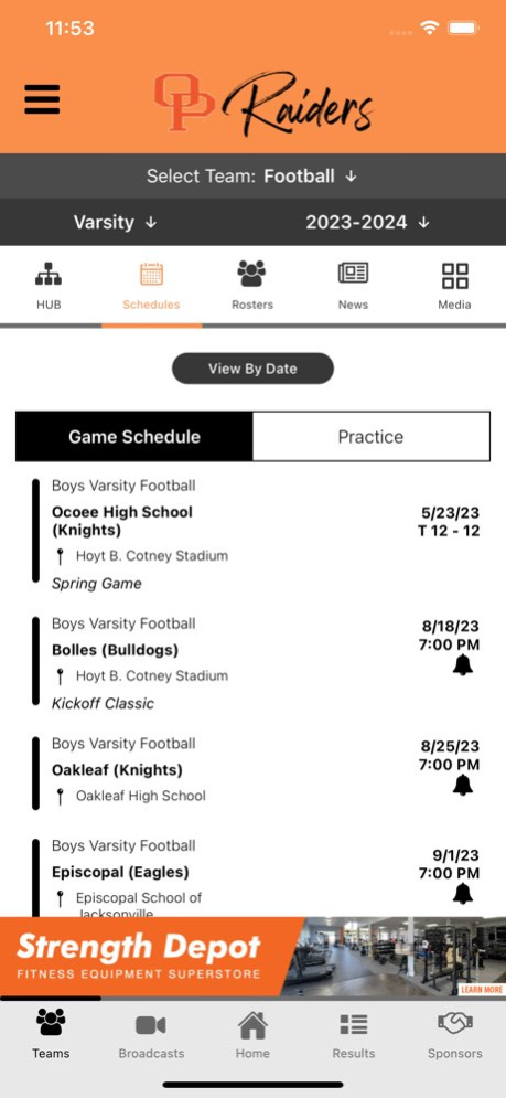 Orange Park Athletics 1.4.0 Screenshot