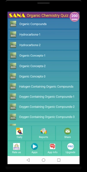 Organic Chemistry Quiz 705 Screenshot
