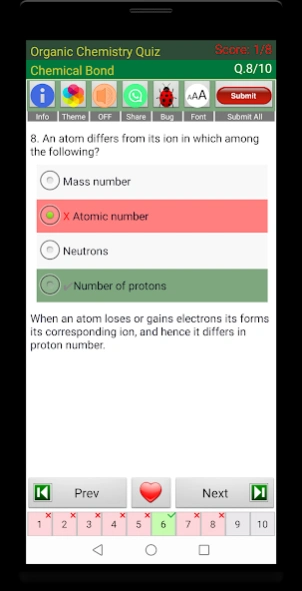 Organic Chemistry Quiz 705 Screenshot