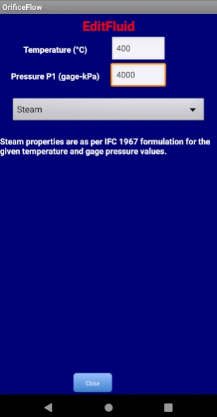 Orifice Flow  Screenshot