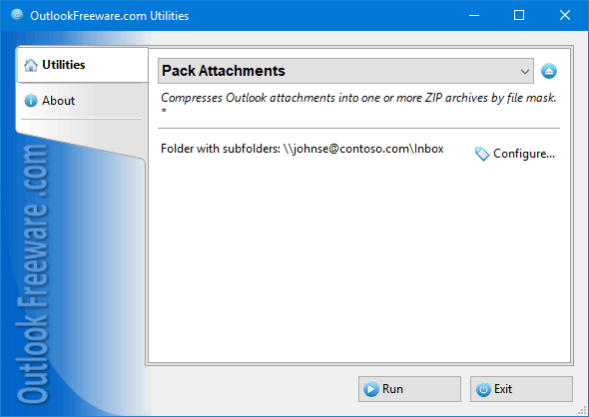 Pack Attachments for Outlook 5.1 Screenshot