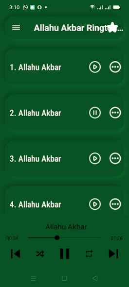 Pakistani Mili Naghma Ringtone 1.0.4 Screenshot