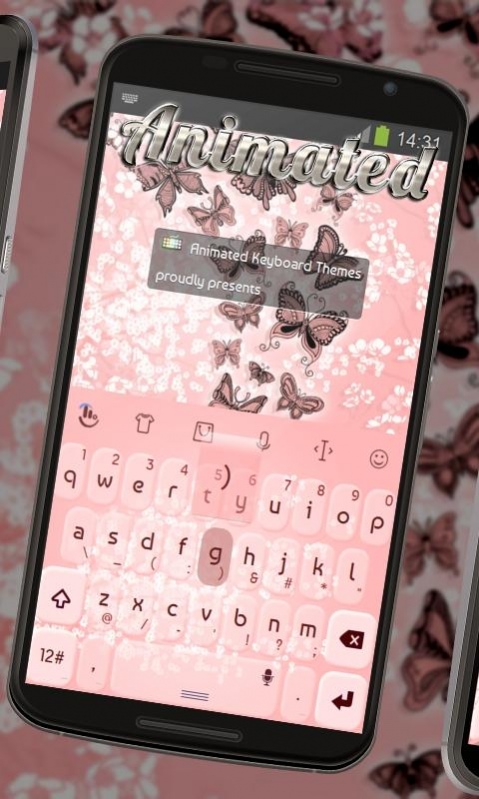 Pale pink Keyboard Animated 7.3 Screenshot