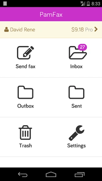 PamFax - Send and receive faxe 3.1.4 Screenshot
