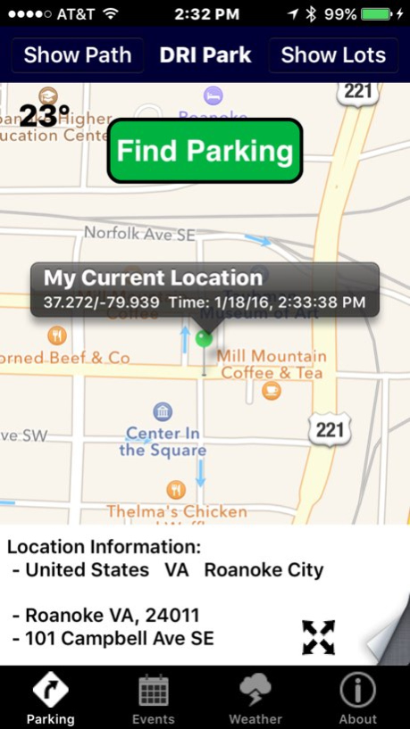 Park Downtown Roanoke 5.0.0 Screenshot