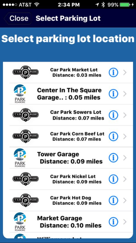 Park Downtown Roanoke 5.0.0 Screenshot