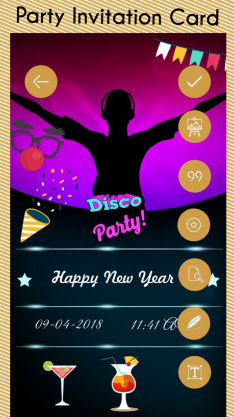 Party Invitation Card Creator 1.2 Screenshot