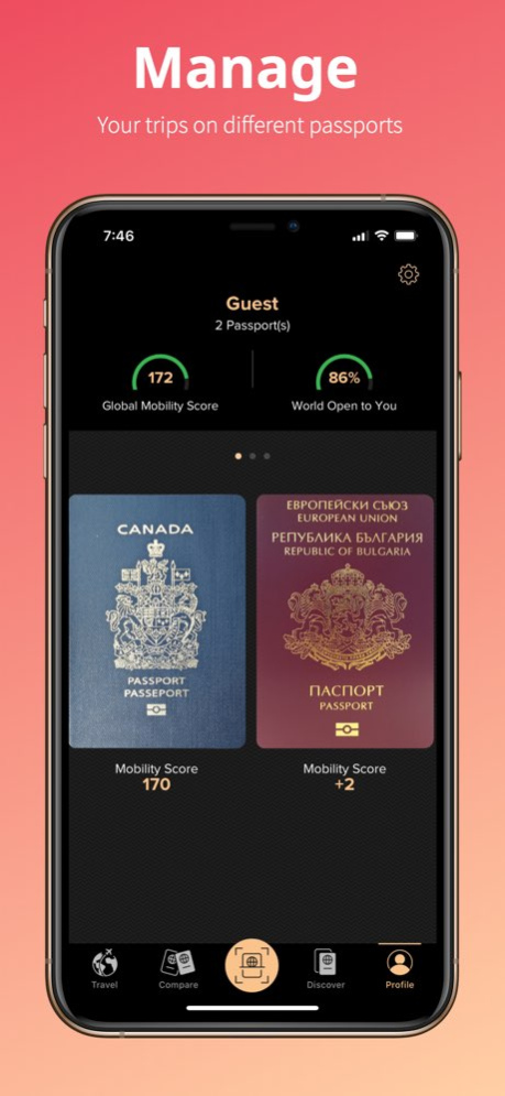 Passport Index 1.21.5 Screenshot