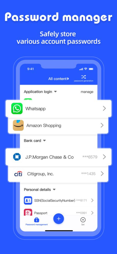 Password Manager ⊙ 1.7.0 Screenshot