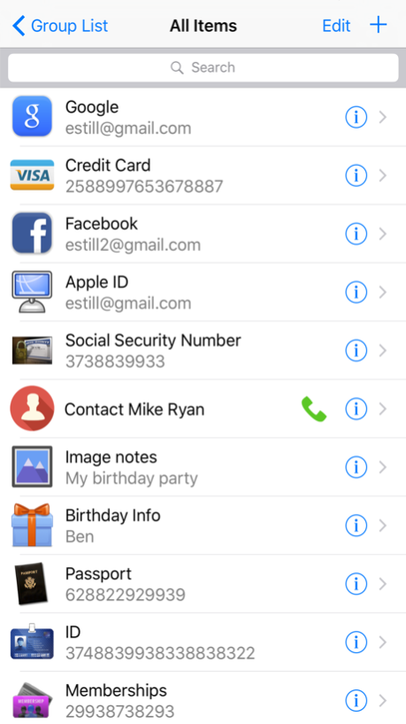 Password Manager Pro Keep passcode.s safe & lock private account.s 1.6 Screenshot