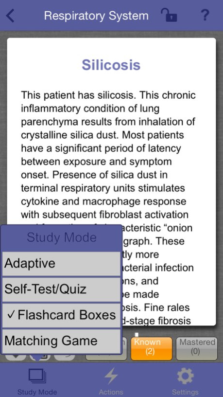Pathophysiology Lange Flash Cards 1.2 Screenshot