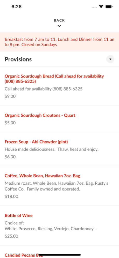 Pau Restaurant & Catering 3.16.0 Screenshot