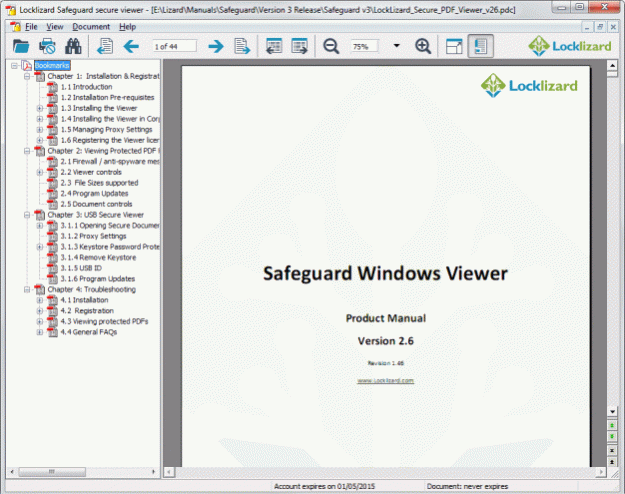 Safeguard Secure PDF File Viewer 3.0.0 Screenshot