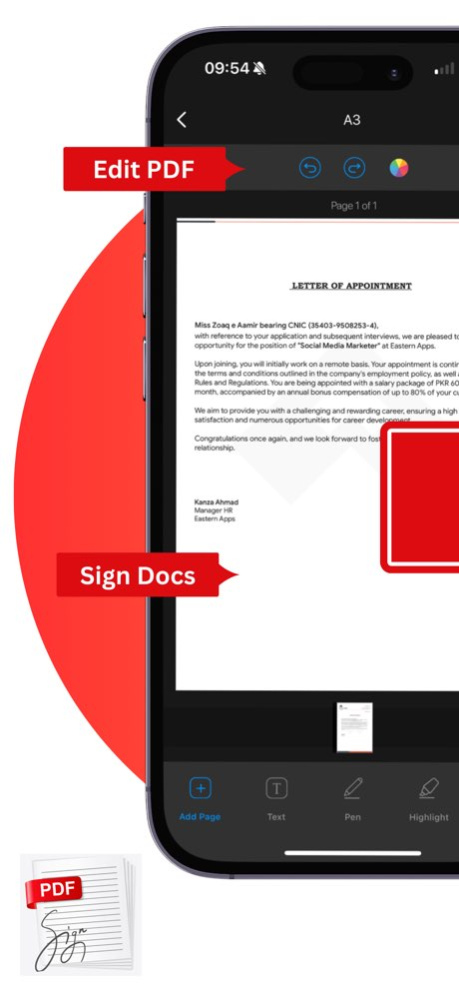 Fill & Sign: PDF Filler Editor 1.8.3 Screenshot