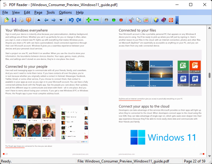 PDF Reader for Windows 11 3.01 Screenshot