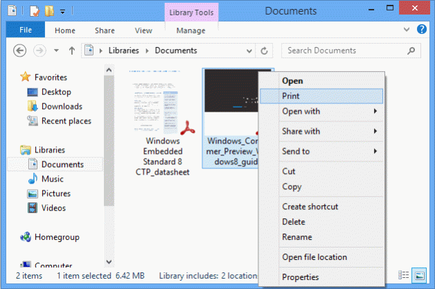 PDF2Printer for Windows 10 1.02 Screenshot