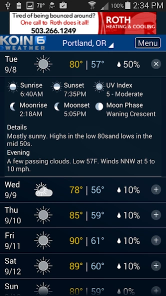 PDX Weather - KOIN Portland OR  Screenshot