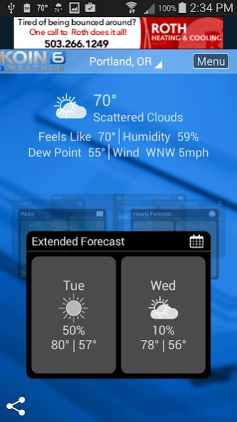 PDX Weather - KOIN Portland OR  Screenshot