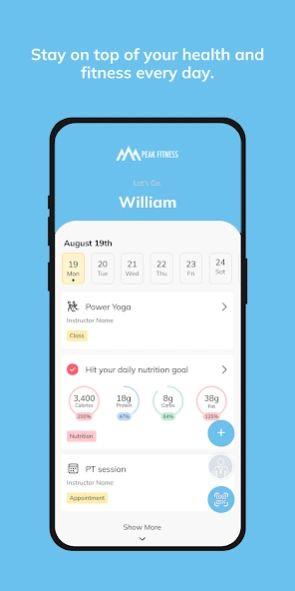 Peak Fitness 8.18.2 Screenshot