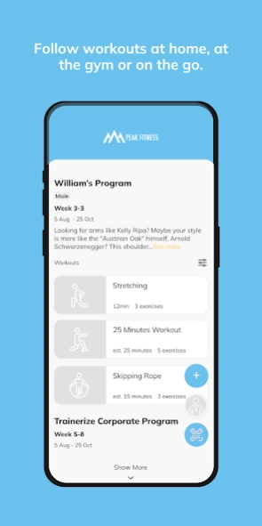 Peak Fitness 8.18.2 Screenshot