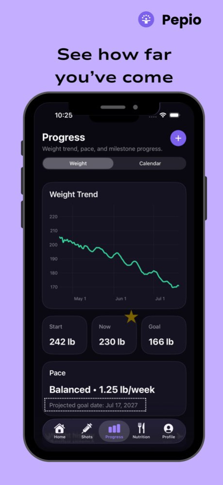Pepio: Peptide GLP-1 Tracker 1.26 Screenshot