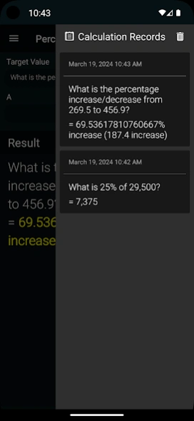 Percent Calculator  Screenshot