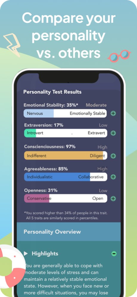 Trauma Test, Personality Tests 1.6.0 Screenshot