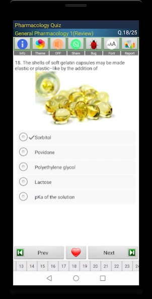 Pharmacology Quiz 717 Screenshot