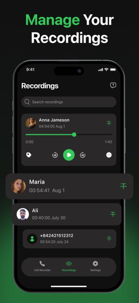 Phone Call Recorder: Callsy 1.0.1 Screenshot