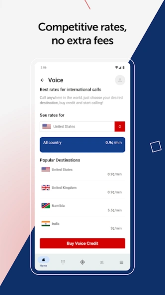 PhoneClub International Calls 4.1.2 Screenshot