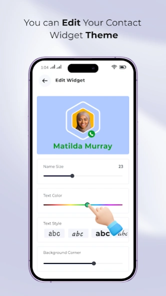 Photo Contact Widget Shortcut  Screenshot