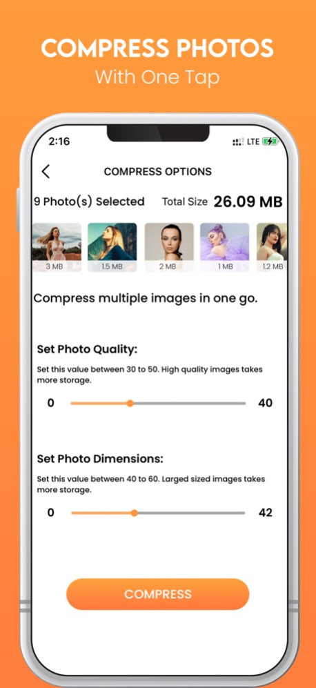 Photo & Video Compressor 1.1 Screenshot