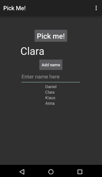 Pick Me!  Screenshot