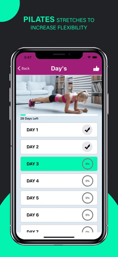 Pilates Yoga Fitness Workouts 2.1.7 Screenshot