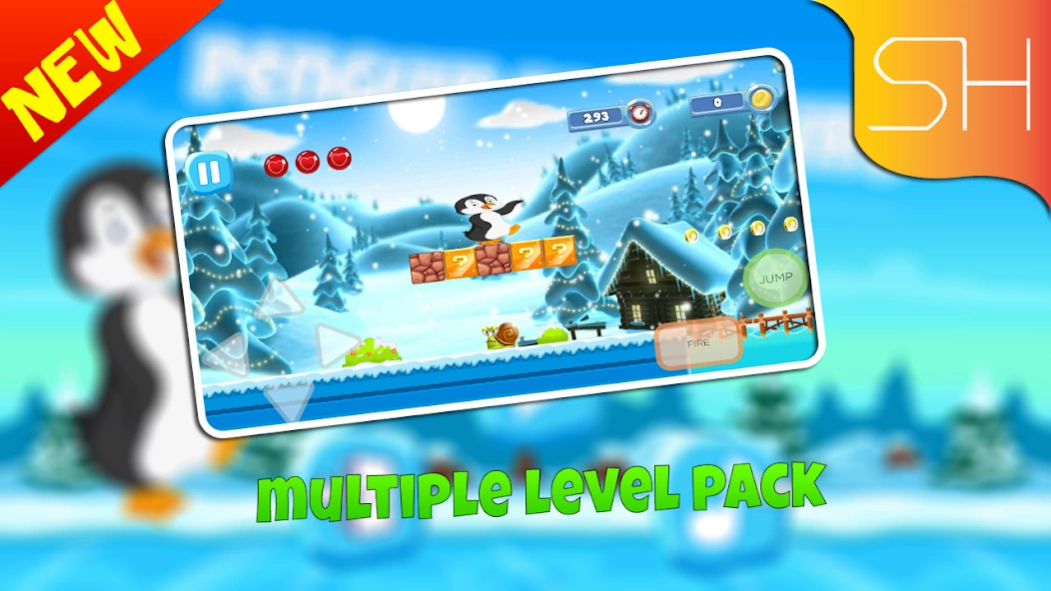 pinguan adventure run jump 1.0.1 Screenshot