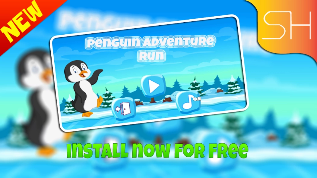 pinguan adventure run jump 1.0.1 Screenshot