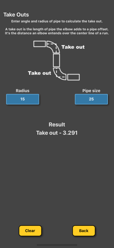 Pipe Offset Calculator 4.0.1 Screenshot