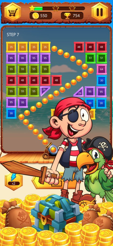 Pirate Bricks Breaker 1.2 Screenshot