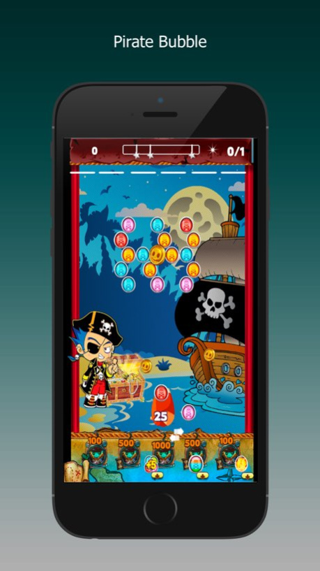 Pirate Bubble Ball Candy Shoot Match 3 Free Game  Screenshot