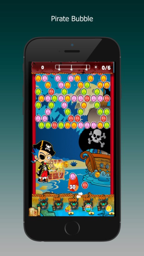 Pirate Bubble Ball Candy Shoot Match 3 Free Game  Screenshot