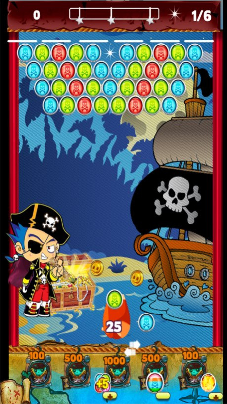 Pirate Prince Treasure Bubble Shooter Pop 1.1 Screenshot