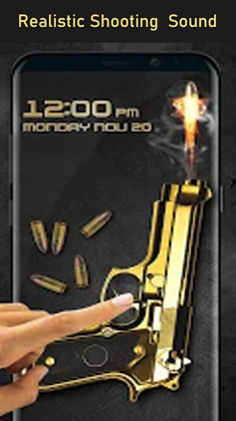 Pistol Shooting Lock Screen 125.2 Screenshot