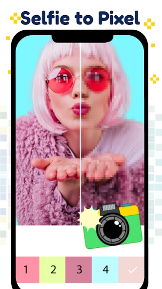 Pixel Art Color by number Game 7.7 Screenshot