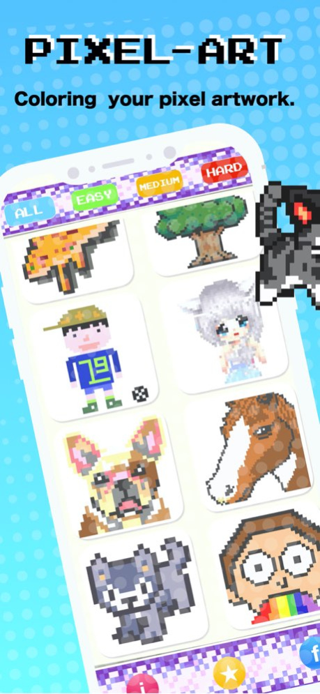 Pixel Art - Coloring by number 1.04 Screenshot