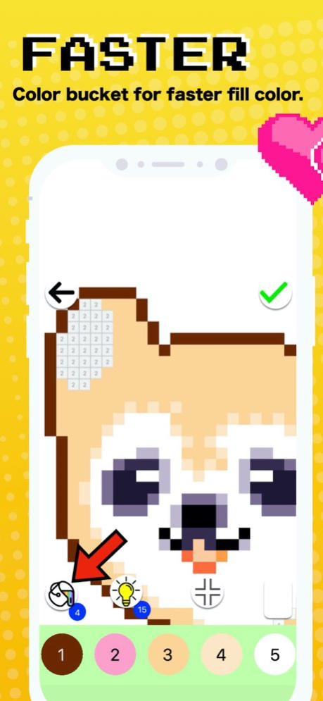 Pixel Art - Coloring by number 1.04 Screenshot