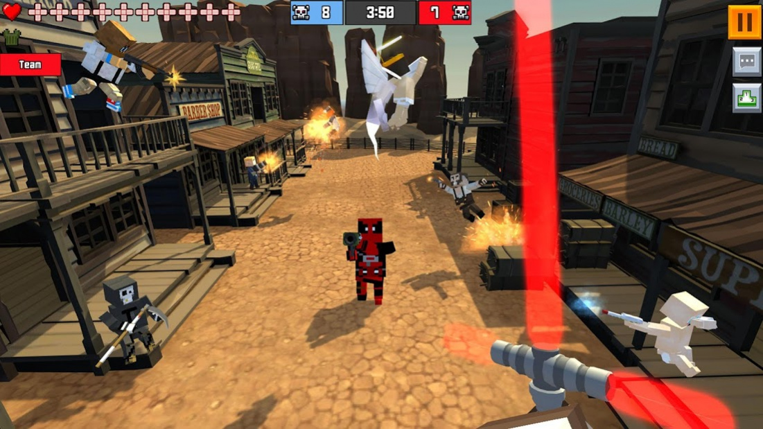Pixel Fury: Multiplayer in 3D 20.0 Screenshot